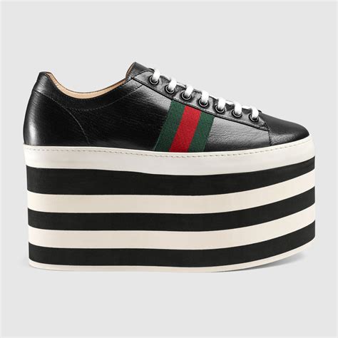 gucci women's platform sneakers|Gucci platform sneakers outfit.